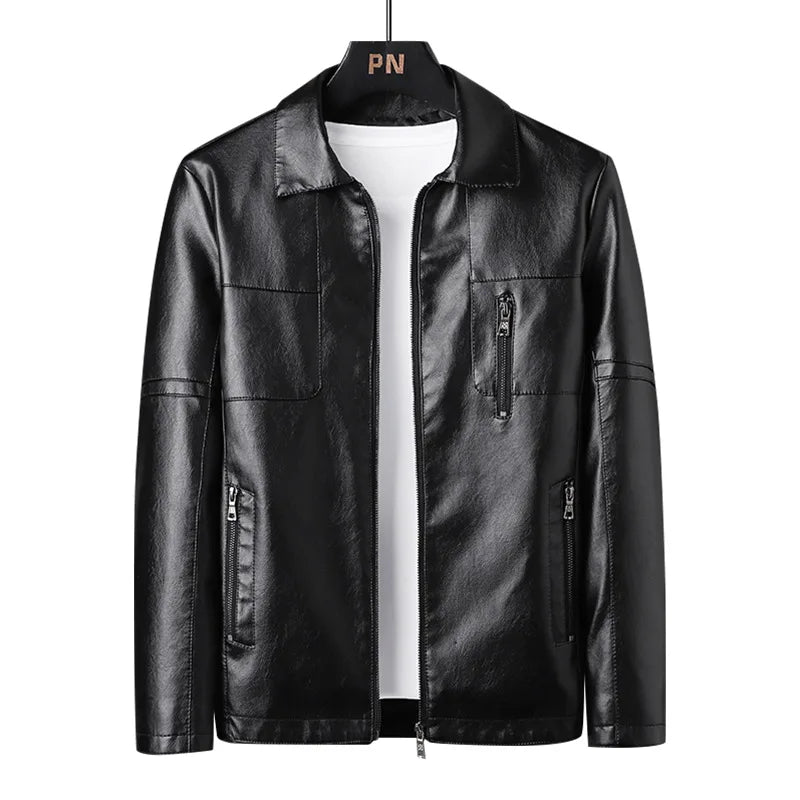 Carbon Form Leather Jacket
