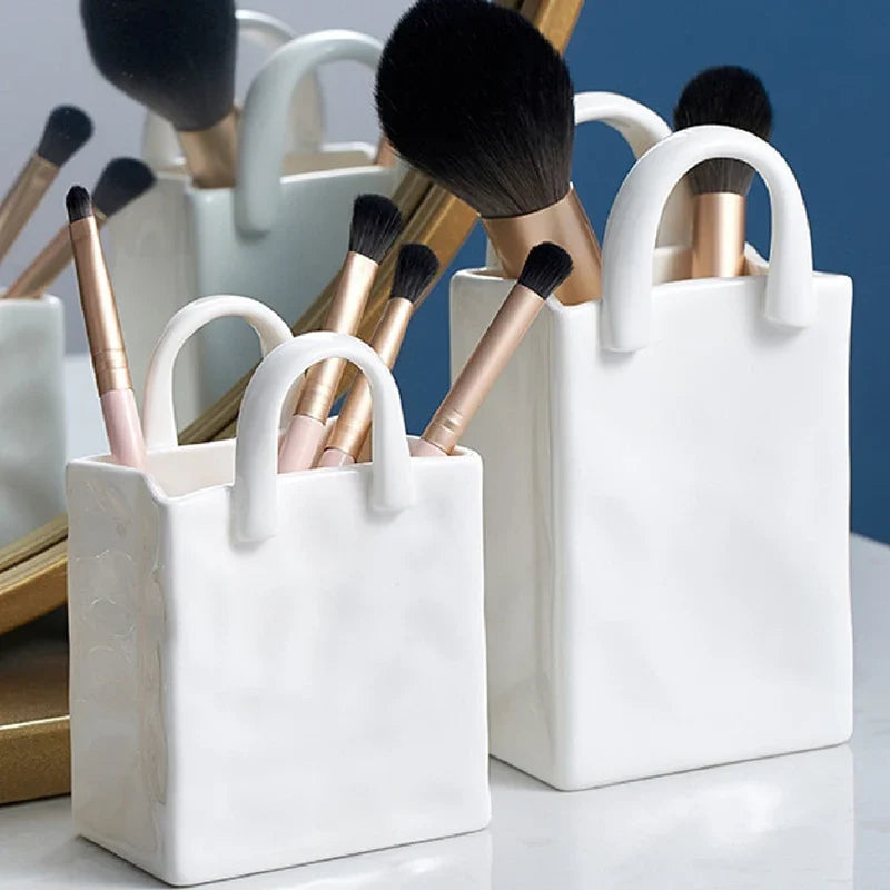 Bloom Handbag Ceramic Vase