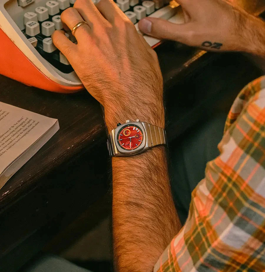 Crimson Dial Watch