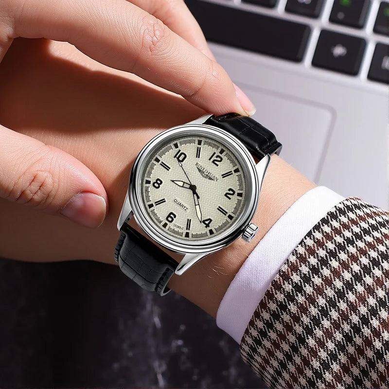 Sandstone Quartz Leather Watch
