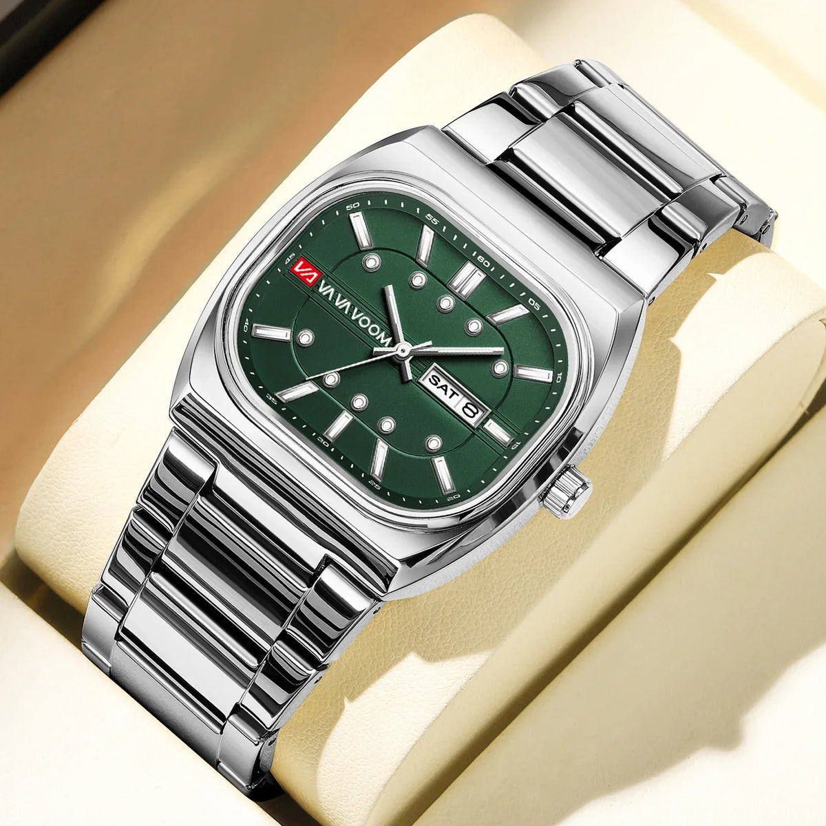 Robotto Calendar Steel Watch