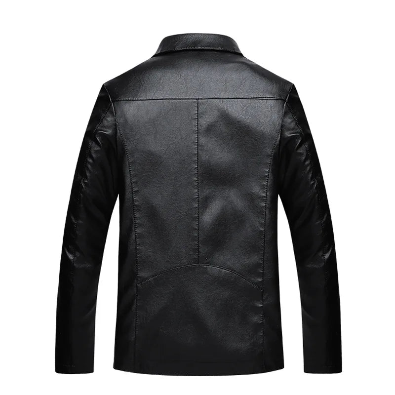 Carbon Form Leather Jacket