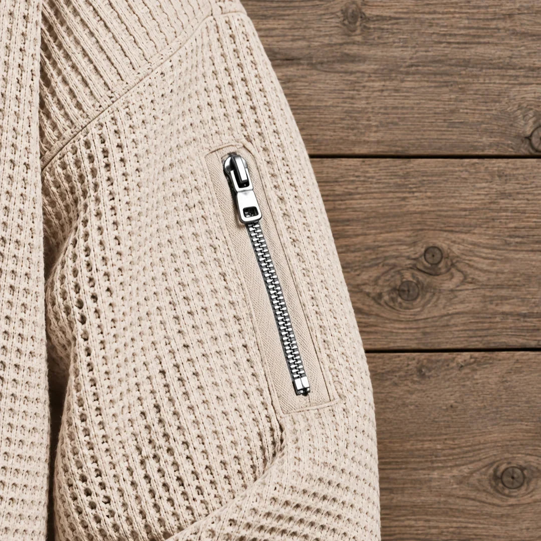 Shoreline Relaxed Zip Sweater