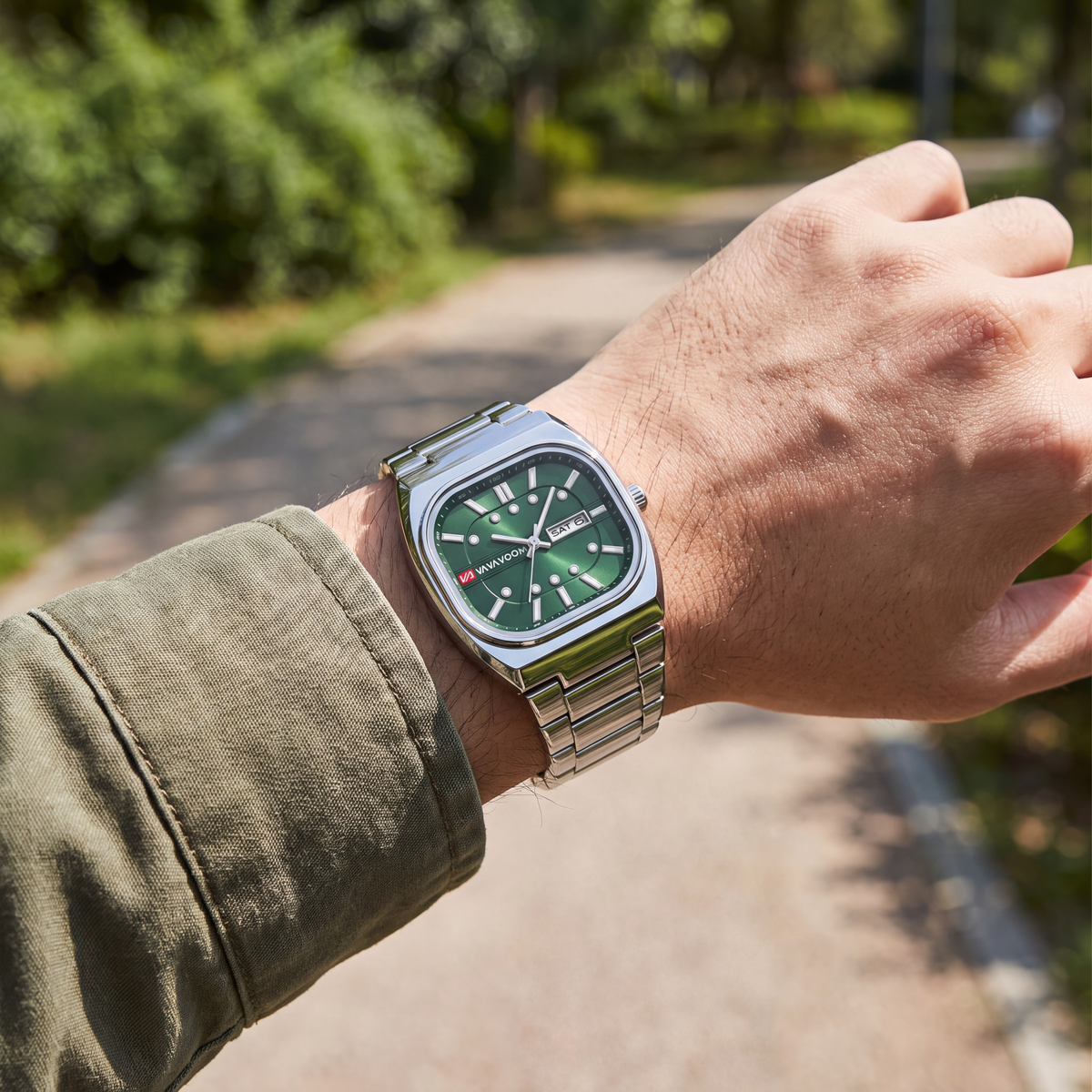 Robotto Calendar Steel Watch