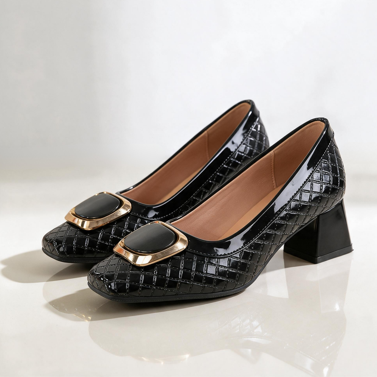 Boulevard Gloss Square Heels