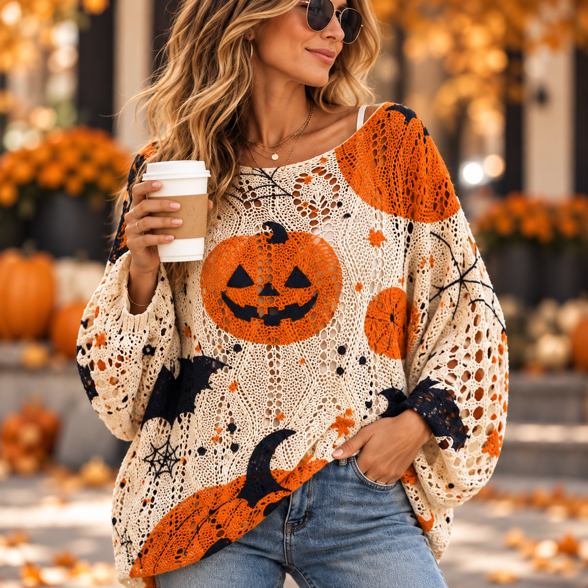 Pumpkin Patch Oversized Sweater