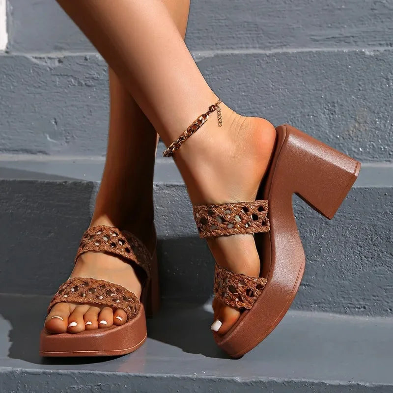 Aurelia Woven Heels