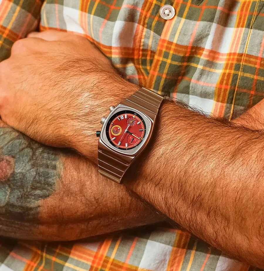 Crimson Dial Watch