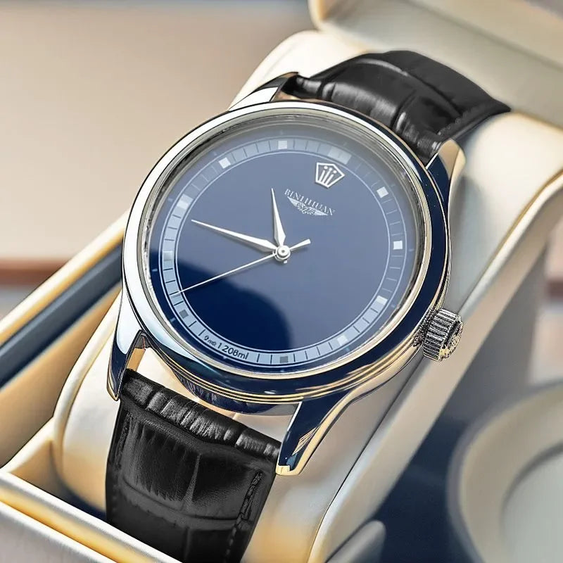 Cinzel Quartz Leather Watch