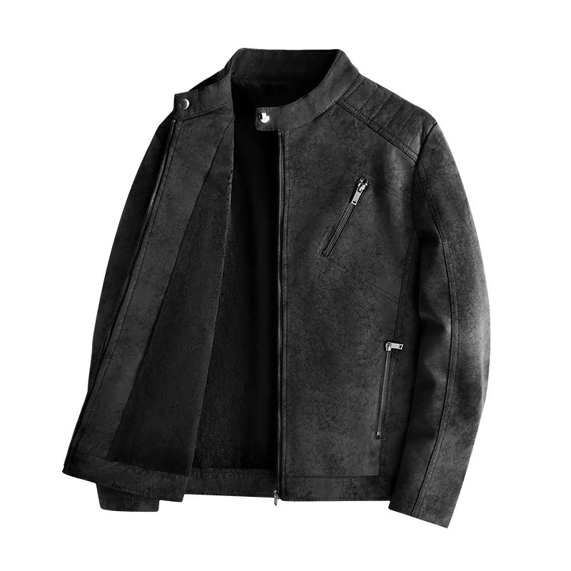Iron Moto Sheepskin Bomber Jacket
