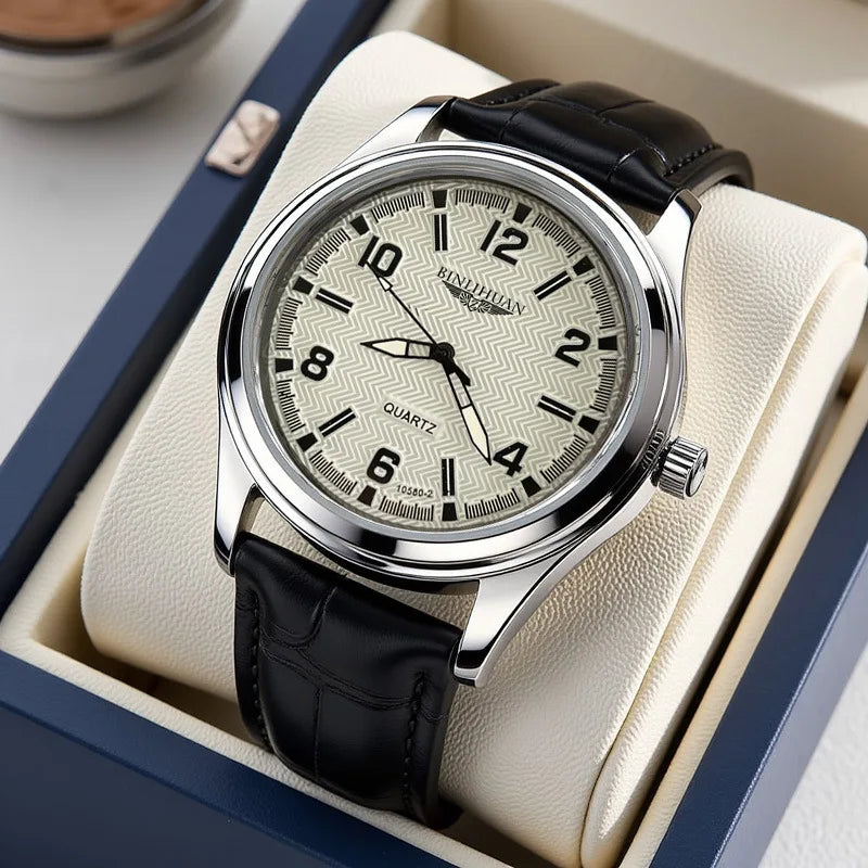 Sandstone Quartz Leather Watch
