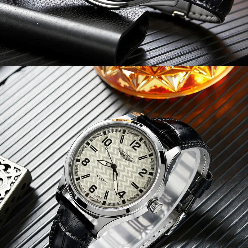 Regent Minimalist Leather Watch