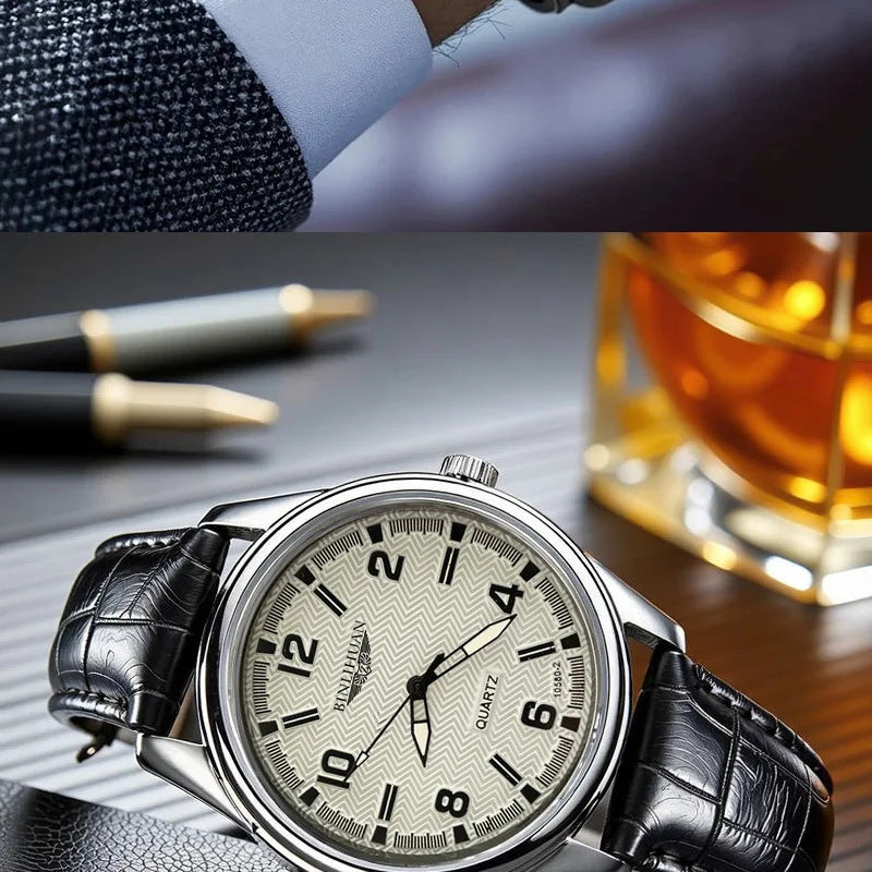 Regent Minimalist Leather Watch