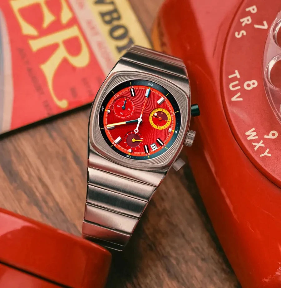 Crimson Dial Watch