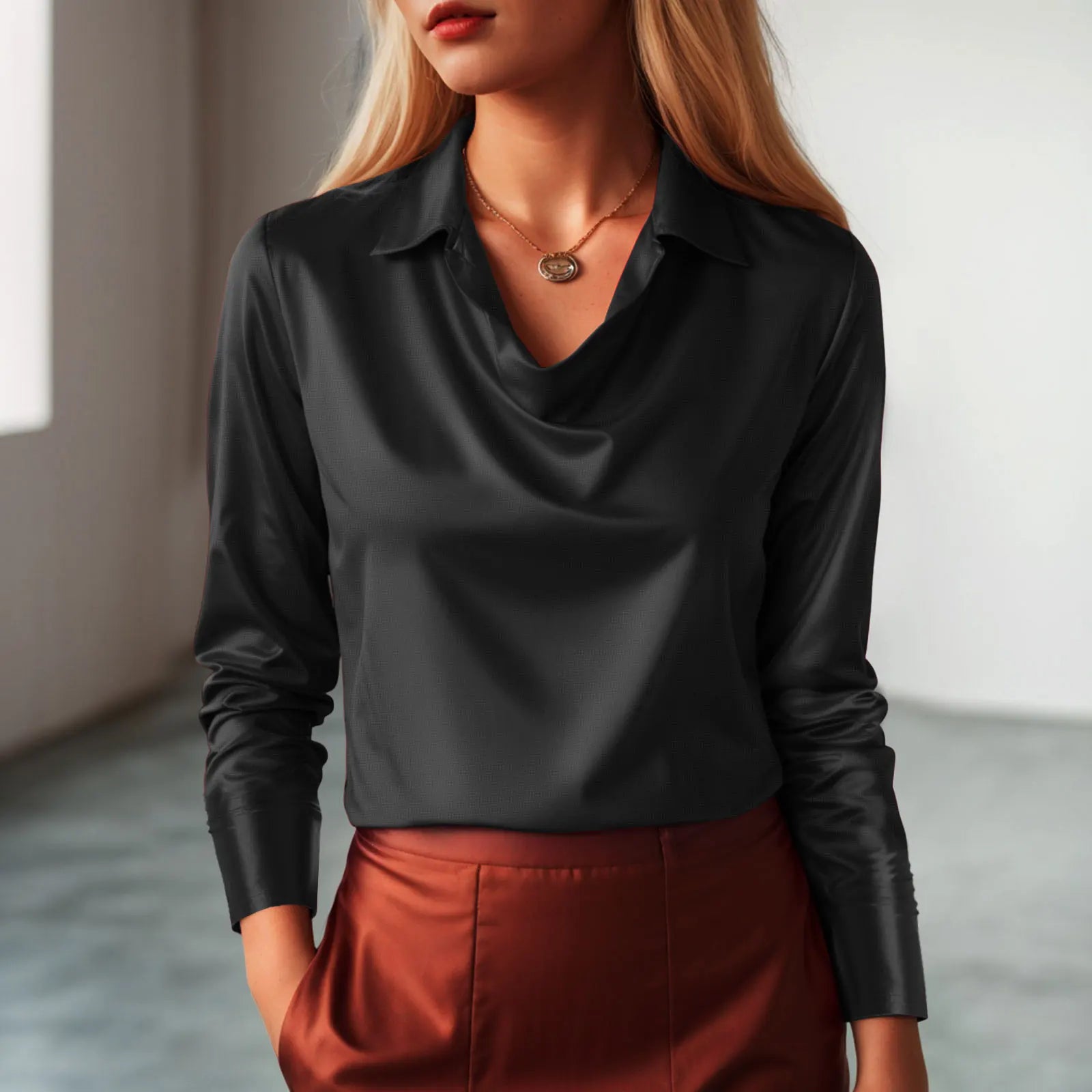 Sylvia Satin Shirt