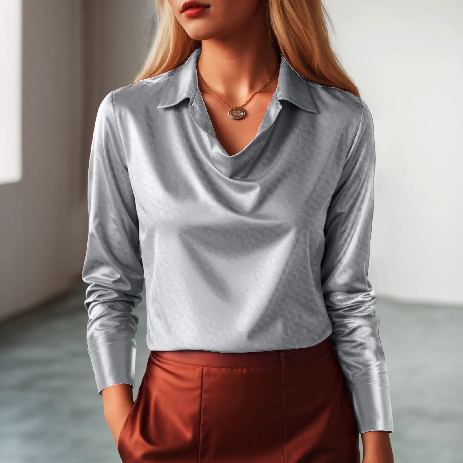 Sylvia Satin Shirt
