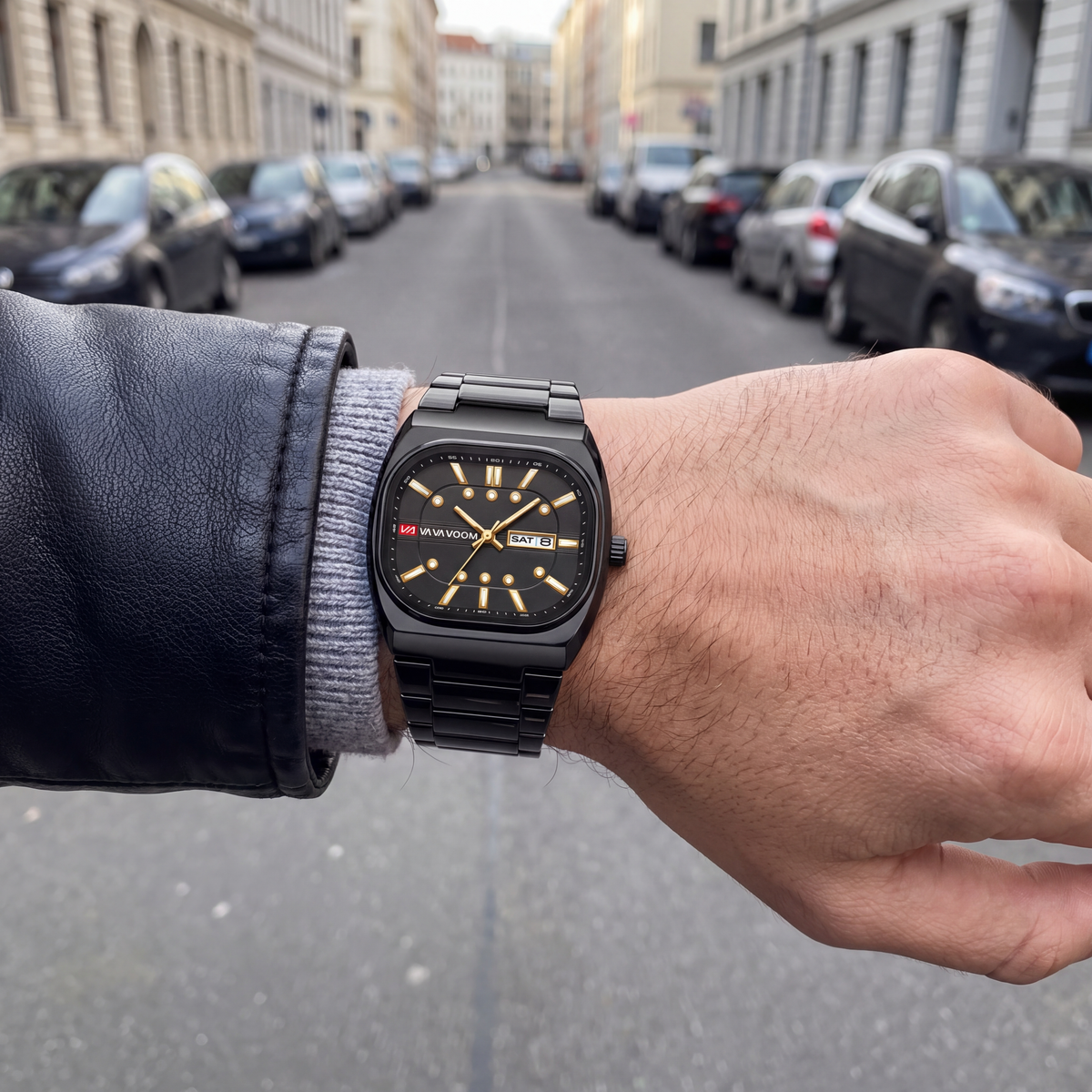 Robotto Calendar Steel Watch